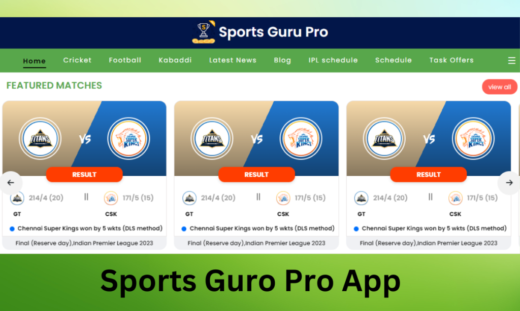Sports Guru Pro App
